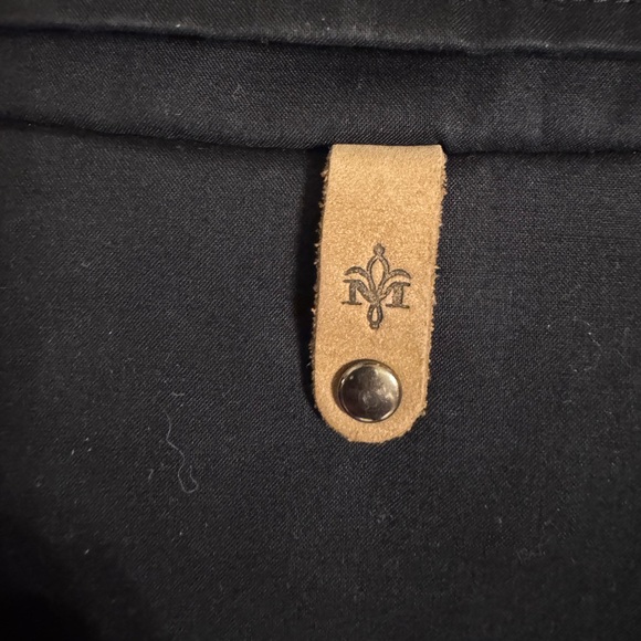 Mackage Trench Coat with Leather Trim Size Medium - Picture 9 of 11